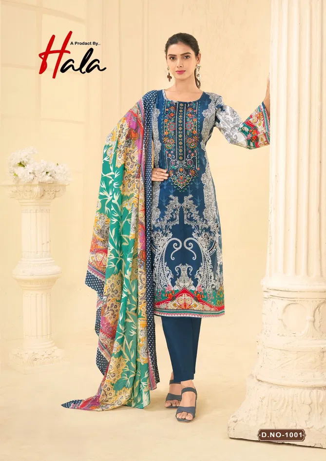 Naira Vol 1 By Hala Cotton Digital Printed Dress Material Suppliers In India